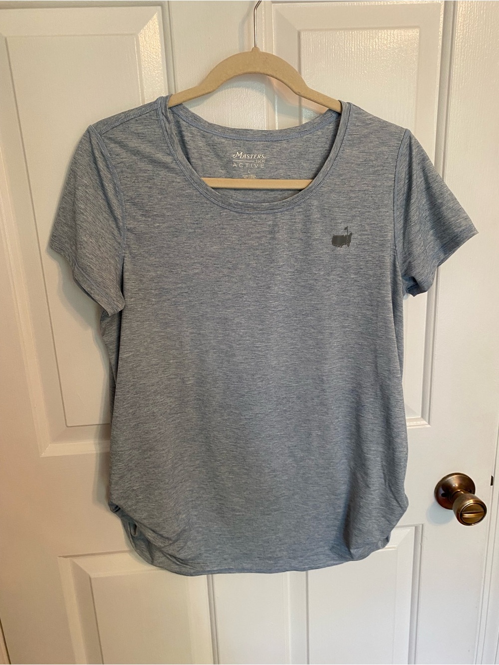 Masters Heather Light Blue Short Sleeve Performance Tee